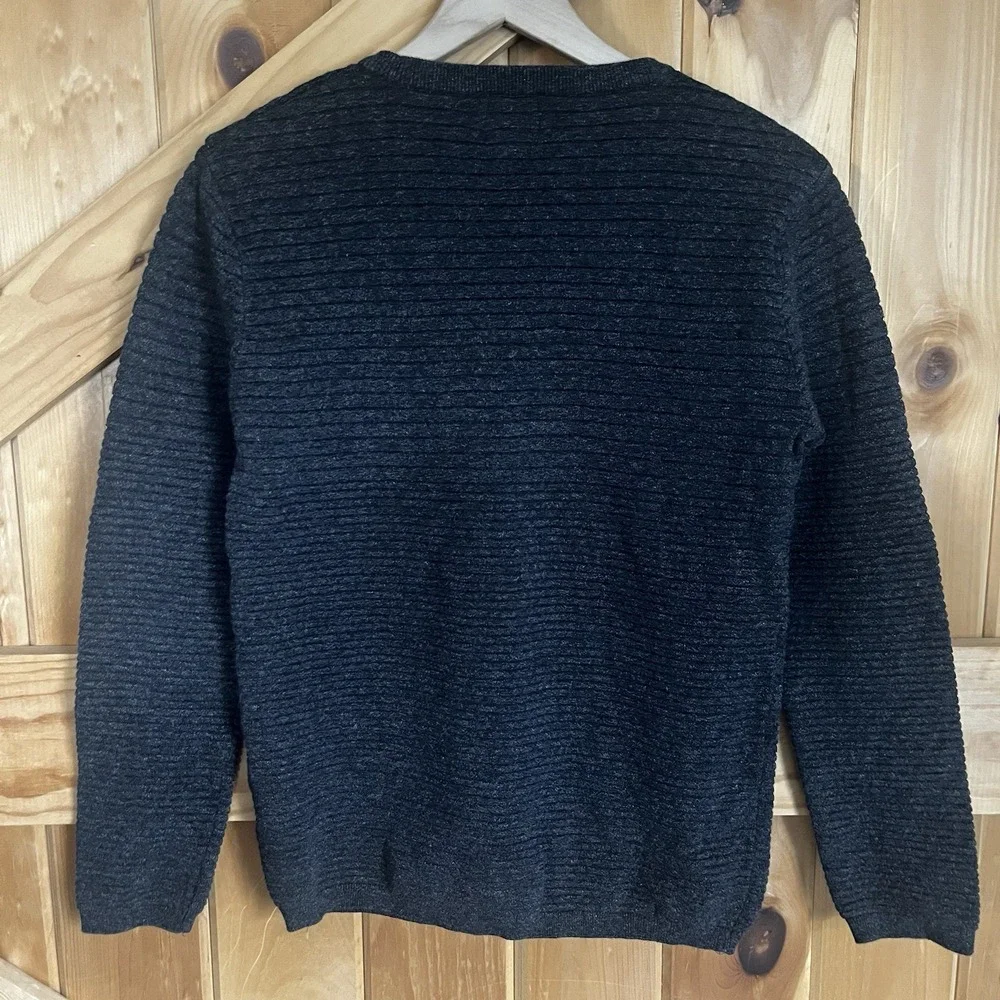 H&M Dark Gray Ribbed Crew Neck‎ Sweater Women's Small